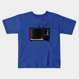 Colorful Sprinkle TV Testing Pattern Kids T-Shirt